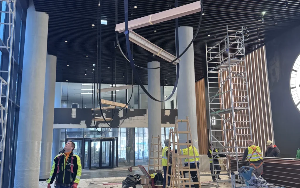 BM-CONSTRUM referencia: BudaPart CORSO lobby és közösségi terek festése - festési és felületképzési kivitelezés, 02. kép.